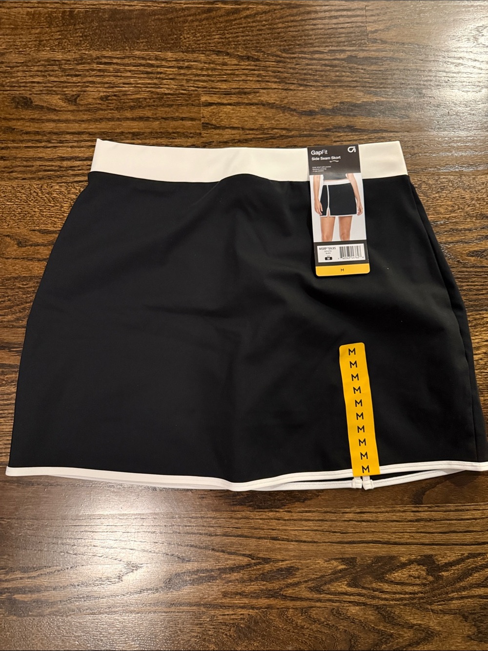 GAP Black Skort with White Trim